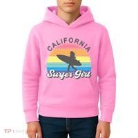 Surfer Girl California Surfing Surf Beach Kids Hoodie thumb 4