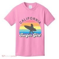 Surfer Girl California Surfing Surf Beach Kids T-Shirt thumb 0