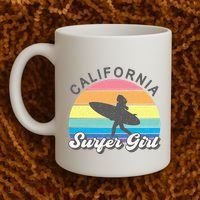 Surfer Girl California Surfing Surf Beach Coffee Mug thumb 2