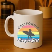 Surfer Girl California Surfing Surf Beach Coffee Mug thumb 4