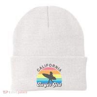 Surfer Girl California Surfing Surf Beach Beanie thumb 0