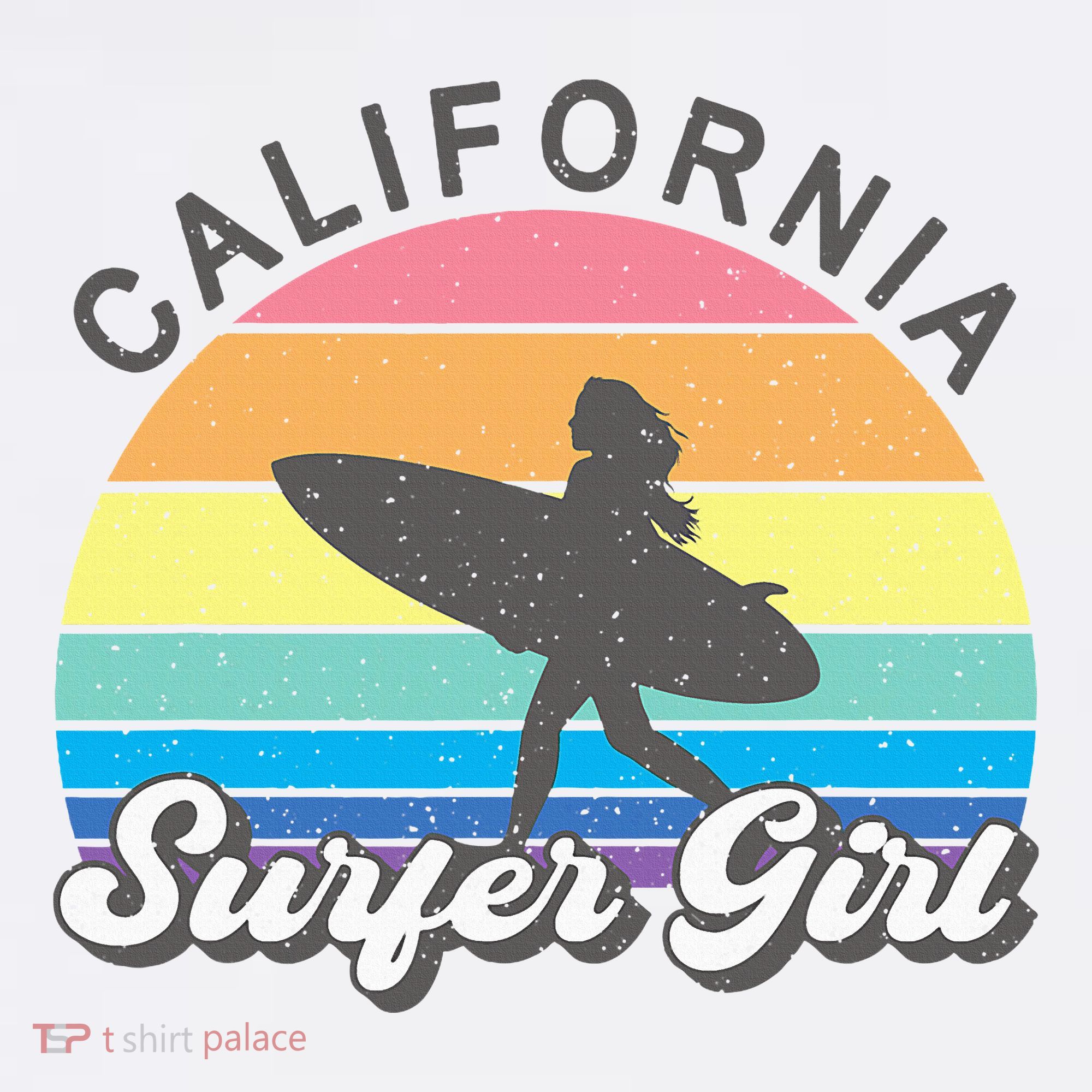 Surfer Girl California Surfing Surf Beach Women's Hoodie