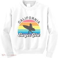 Surfer Girl California Surfing Surf Beach Kids Sweatshirt thumb 0
