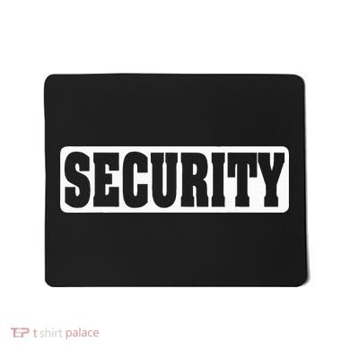Security Guard Costume Security Officer  Mousepad