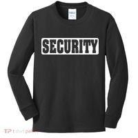 Security Guard Costume Security Officer  Kids Long Sleeve Shirt thumb 0