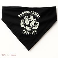 Spooky Ghost Cat Paranormal Funny Activity USA-Made Doggie Bandana thumb 0