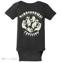 Spooky Ghost Cat Paranormal Funny Activity Baby Bodysuit thumb 0