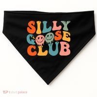 Silly Goose Club Silly Goose Meme Smile Face Trendy Costume USA-Made Doggie Bandana thumb 0