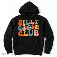 Silly Goose Club Silly Goose Meme Smile Face Trendy Costume Hoodie thumb 0