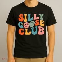 Silly Goose Club Silly Goose Meme Smile Face Trendy Costume T-Shirt thumb 3