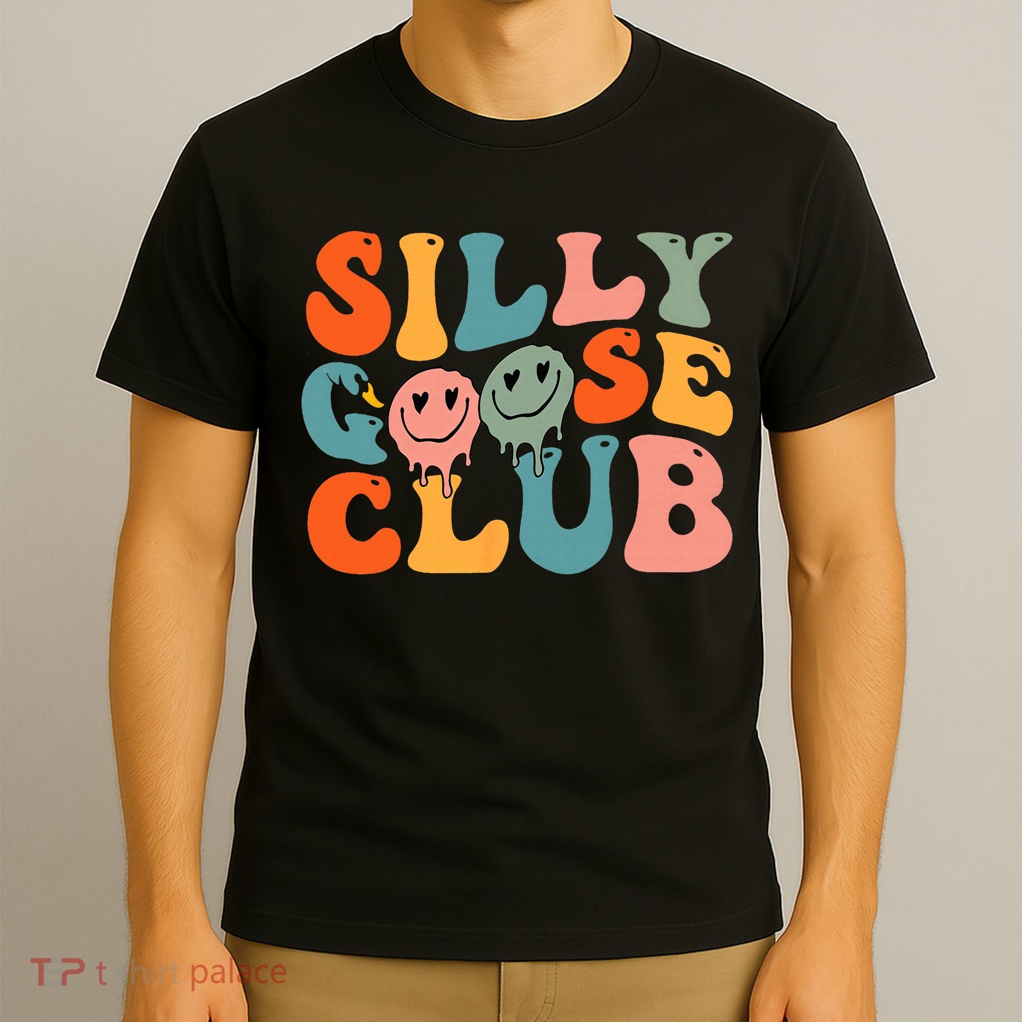 Silly Goose Club Silly Goose Meme Smile Face Trendy Costume T-Shirt