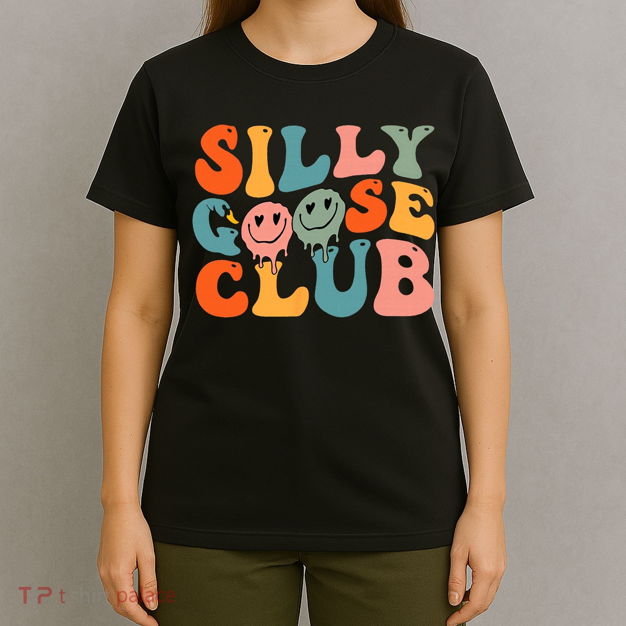 Silly Goose Club Silly Goose Meme Smile Face Trendy Costume T-Shirt