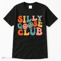 Silly Goose Club Silly Goose Meme Smile Face Trendy Costume Tall T-Shirt thumb 0