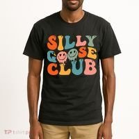 Silly Goose Club Silly Goose Meme Smile Face Trendy Costume Tall T-Shirt thumb 2