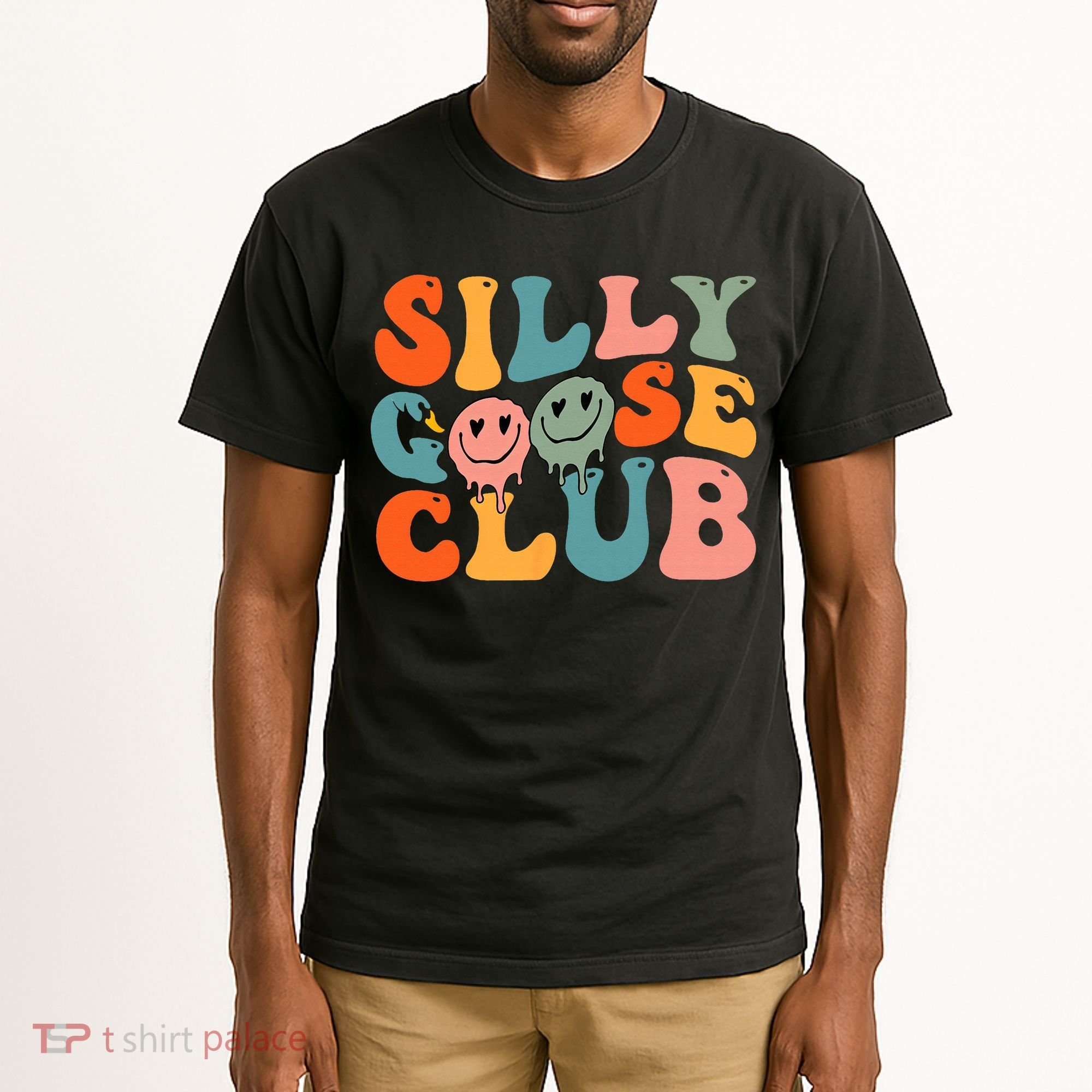 Silly Goose Club Silly Goose Meme Smile Face Trendy Costume Tall T-Shirt