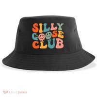 Silly Goose Club Silly Goose Meme Smile Face Trendy Costume Sustainable Bucket Hat thumb 0