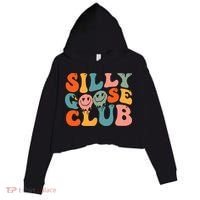 Silly Goose Club Silly Goose Meme Smile Face Trendy Costume Crop Fleece Hoodie thumb 0