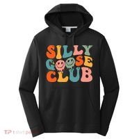Silly Goose Club Silly Goose Meme Smile Face Trendy Costume Performance Fleece Hoodie thumb 0