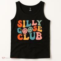 Silly Goose Club Silly Goose Meme Smile Face Trendy Costume Tank Top thumb 2