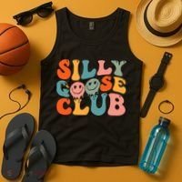 Silly Goose Club Silly Goose Meme Smile Face Trendy Costume Tank Top thumb 4