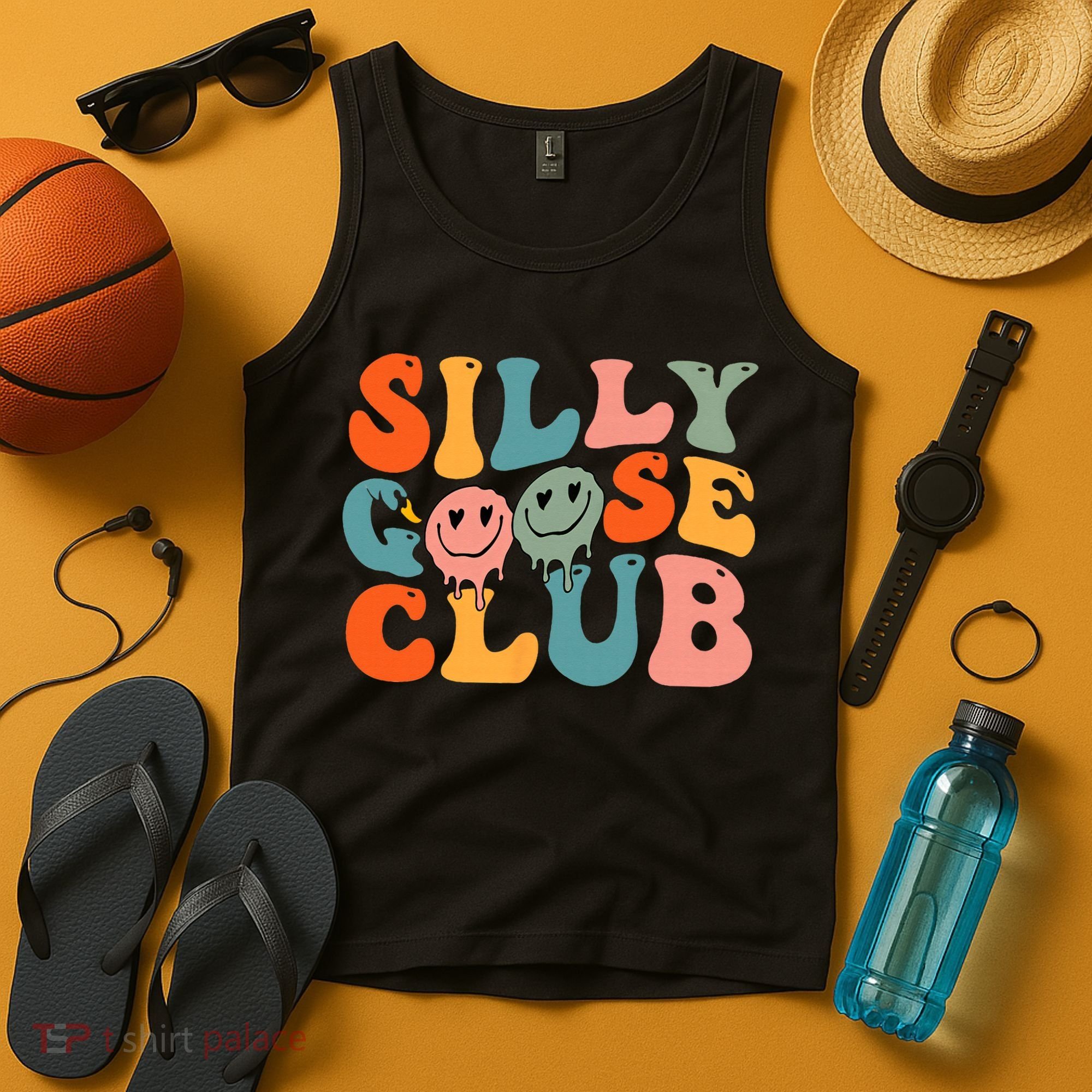Silly Goose Club Silly Goose Meme Smile Face Trendy Costume Tank Top