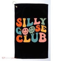 Silly Goose Club Silly Goose Meme Smile Face Trendy Costume Golf Towel thumb 0