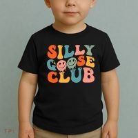 Silly Goose Club Silly Goose Meme Smile Face Trendy Costume Toddler T-Shirt thumb 2