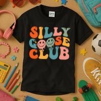 Silly Goose Club Silly Goose Meme Smile Face Trendy Costume Kids T-Shirt thumb 3