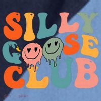 Silly Goose Club Silly Goose Meme Smile Face Trendy Costume Raglan Baseball Sleeve Shirt thumb 2