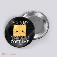 Smores Graham Cracker Camping Halloween Group Costume Button thumb 0