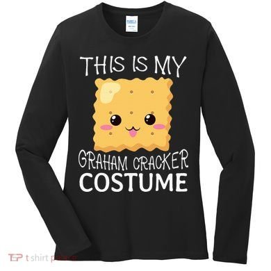 Smores Graham Cracker Camping Halloween Group Costume Women's Long Sleeve Shirt