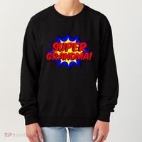 Super Grandma Comic Book Style Gift Superhero Women's Sweatshirt thumb 0