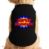 Super Grandma Comic Book Style Gift Superhero Doggie Tank thumb 0