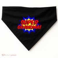 Super Grandma Comic Book Style Gift Superhero USA-Made Doggie Bandana thumb 0
