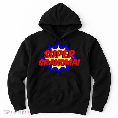 Super Grandma Comic Book Style Gift Superhero Hoodie
