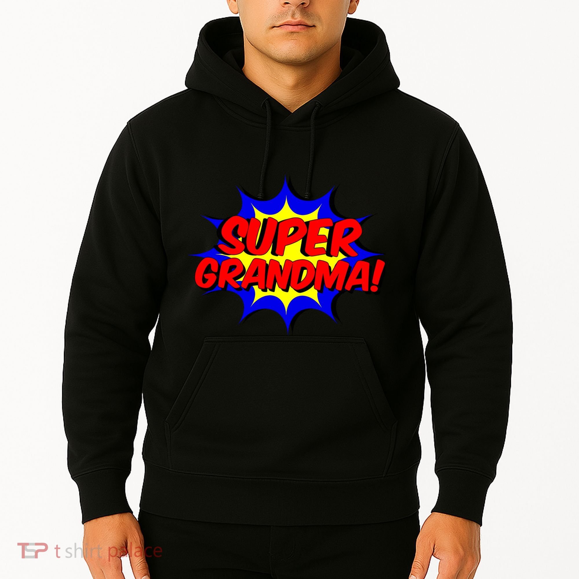 Super Grandma Comic Book Style Gift Superhero Hoodie