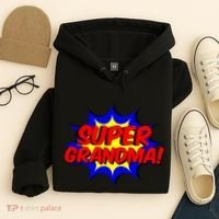 Super Grandma Comic Book Style Gift Superhero Hoodie thumb 4