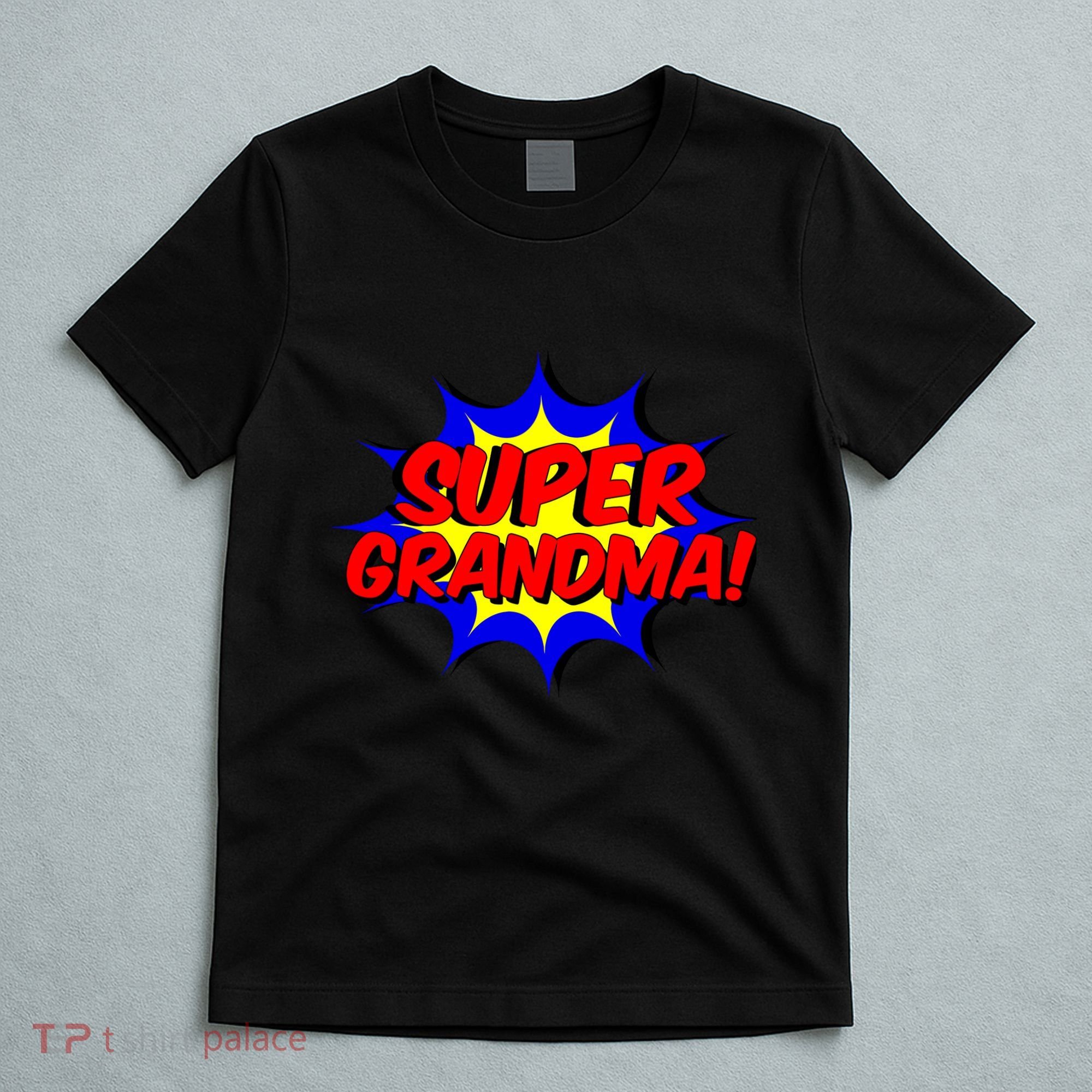 Super Grandma Comic Book Style Gift Superhero T-Shirt