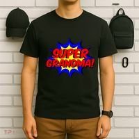 Super Grandma Comic Book Style Gift Superhero T-Shirt thumb 6