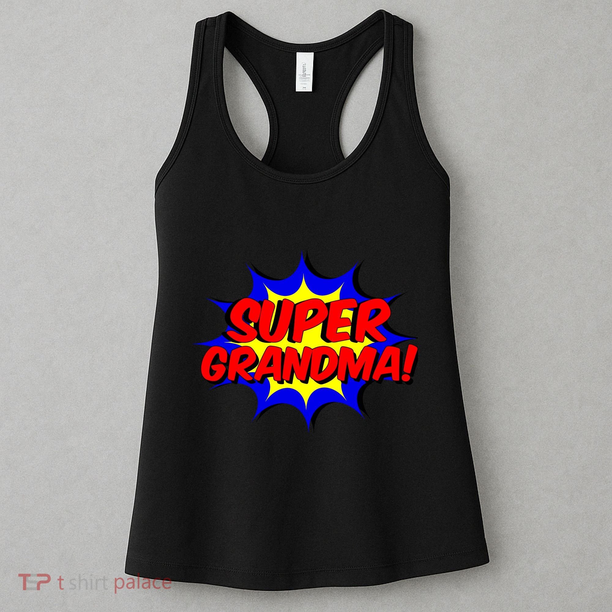 Super Grandma Comic Book Style Gift Superhero Women's Tank Top