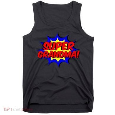 Super Grandma Comic Book Style Gift Superhero Tank Top