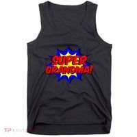 Super Grandma Comic Book Style Gift Superhero Tank Top thumb 0