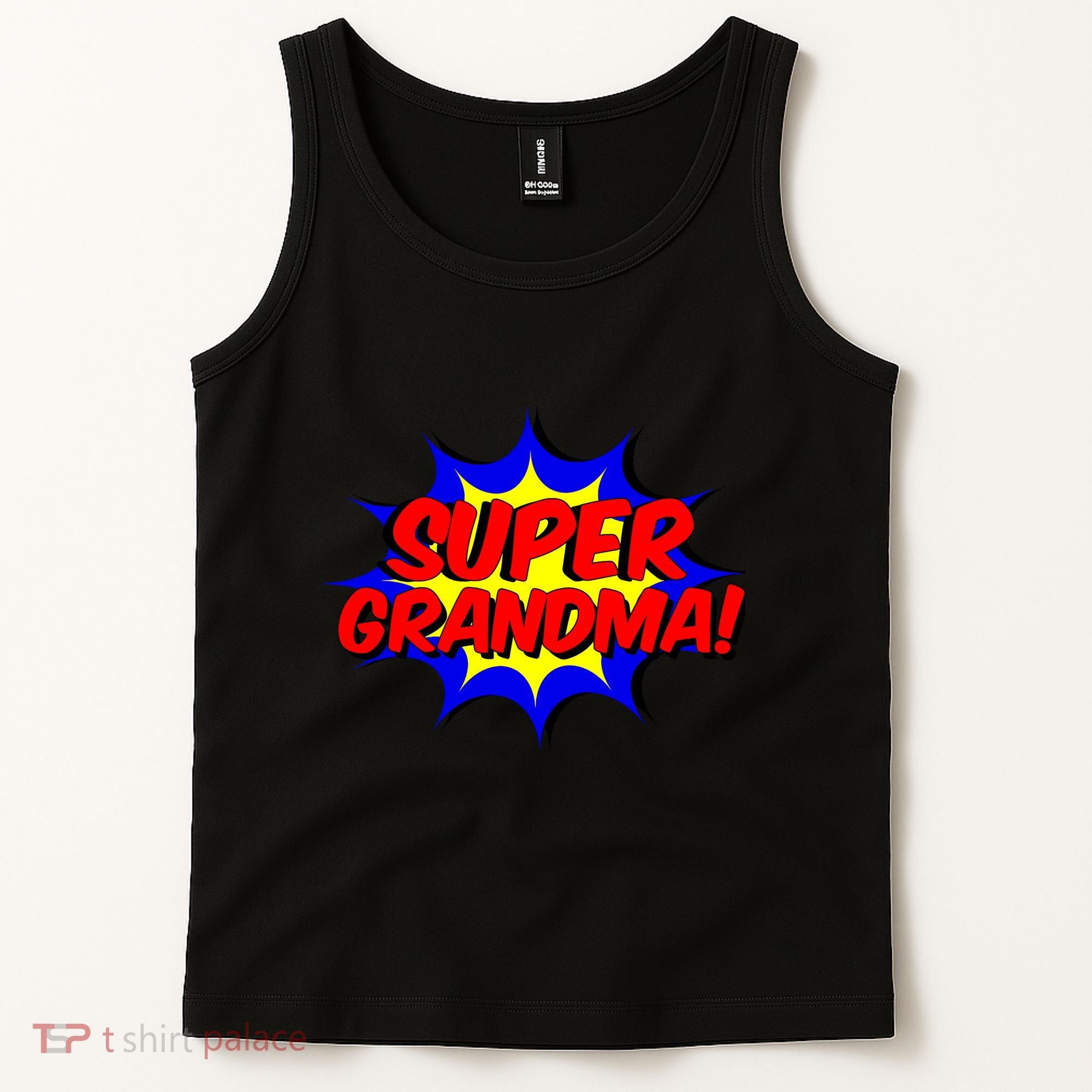 Super Grandma Comic Book Style Gift Superhero Tank Top