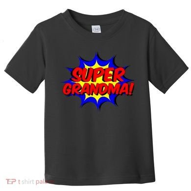 Super Grandma Comic Book Style Gift Superhero Toddler T-Shirt