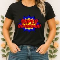 Super Grandma Comic Book Style Gift Superhero Women's T-Shirt thumb 2