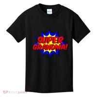 Super Grandma Comic Book Style Gift Superhero Kids T-Shirt thumb 0
