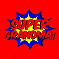 Super Grandma Comic Book Style Gift Superhero Santa Hat thumb 1