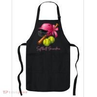 Softball Grandma Coquette Bow Funny Bow Softball Grandma Apron thumb 0