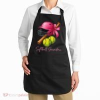 Softball Grandma Coquette Bow Funny Bow Softball Grandma Apron thumb 2