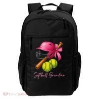 Softball Grandma Coquette Bow Funny Bow Softball Grandma Backpack thumb 0